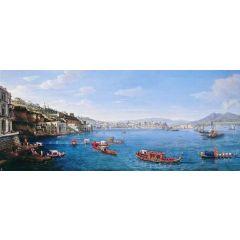 Posillipo with the Palazzo Donn’Anna, Naples Painting Reproduction