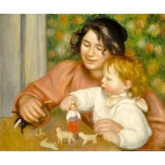 Child with Toys; Gabrielle and the Artist’s Son Painting Reproduction
