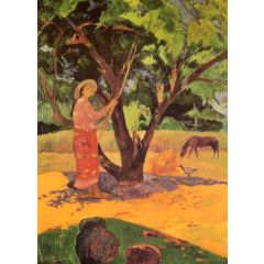 Mau Taporo, also known as The Lemon Picker Painting Reproduction