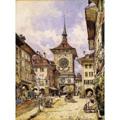 The Bern Clock Tower Painting Reproduction