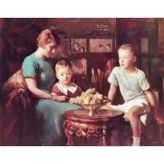 Margery, Edmund and Daniel Painting Reproduction
