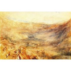 The Brunig Pass, from Meringen Painting Reproduction
