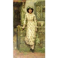 Queen of the May Painting Reproduction