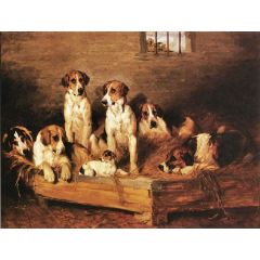 Foxhounds Painting Reproduction