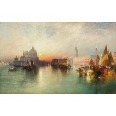 View of Venice Painting Reproduction