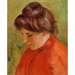 Gabrielle en Rouge Painting Reproduction