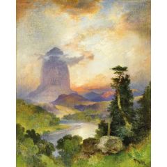 Devil’s Tower, Green River, Wyoming Painting Reproduction