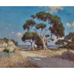 On the Old Blanco Road, Southwest Texas Painting Reproduction