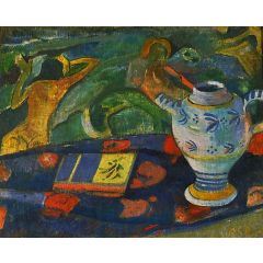 Still Life with Quimper Pitcher(also known as Nature Morte a la Cruche de Quimper) Painting Reproduction