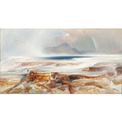 Hot Springs of the Yellowstone Painting Reproduction