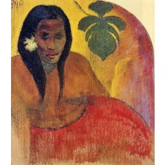 Tahitian Woman Painting Reproduction