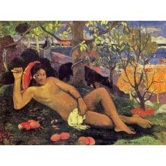 Te Arii Vahine, also known as The King’s Wife Painting Reproduction