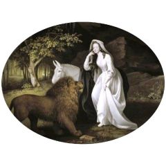 Isabella Salstonstall as Una in Spenser’s ’Faerie Queene’ Painting Reproduction
