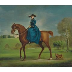 The Countess of Coningsby in the Costume of the Charlton Hunt Painting Reproduction