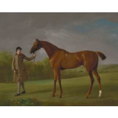 Lustre’ Held by a Groom Painting Reproduction