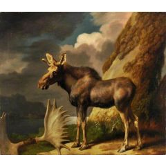 The Moose Painting Reproduction