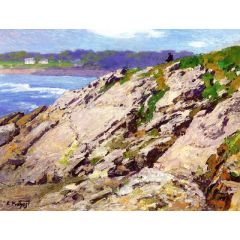 Looking Out to Sea, The Coast of Maine Painting Reproduction