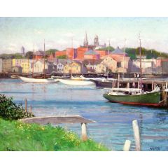 Gloucester Harbor Painting Reproduction