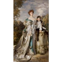 Lady Warwick and Her Son Painting Reproduction