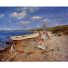 A Sunny Day at Shinnecock Bay Painting Reproduction