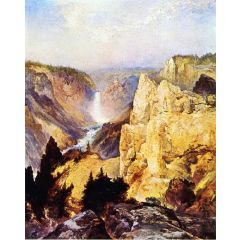 Grand Canyon of the Yellowstone Painting Reproduction
