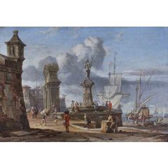 Capriccio of the Grand Harbour, Valletta, Malta Painting Reproduction
