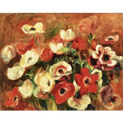 Spray of Anemones Painting Reproduction