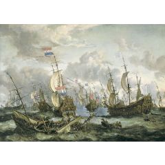 The "Royal Prince" and Other Vessels at the Four Days’ Battle 1-4 June 1666 Painting Reproduction