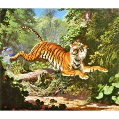 Bengal Tiger Painting Reproduction