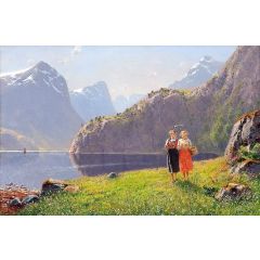 Summerday by Balestrand Painting Reproduction