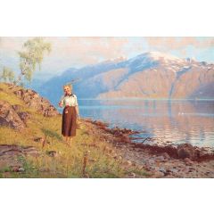 By the Fjord Painting Reproduction