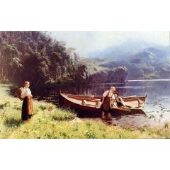 By the Water’s Edge Painting Reproduction