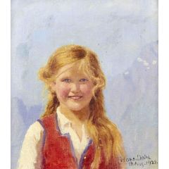 Portrait of a Girl Painting Reproduction