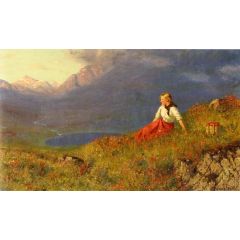 Last Rays of the Sun Painting Reproduction