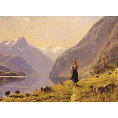 By the Fjord Painting Reproduction