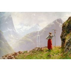 Admiring the View Painting Reproduction