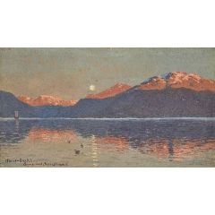 Sognefjord at Balestrand Painting Reproduction