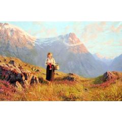 On the Mountaintop Painting Reproduction