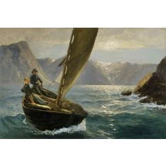 Crossing the Ford Painting Reproduction