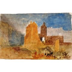 Honfleur, The Lieutenancy from across the Vieux Bassin Painting Reproduction