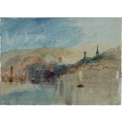 Honfleur from the Water, at Twilight Painting Reproduction