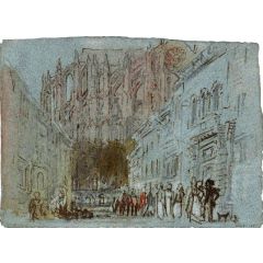 Evreux, The Cathedral of Notre-Dame from the North Painting Reproduction