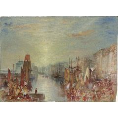 Le Havre, Sunset in the Port Painting Reproduction