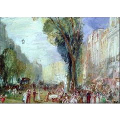 Paris, Boulevards Painting Reproduction