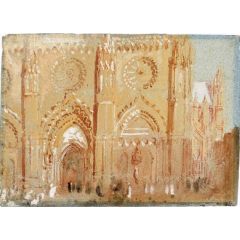 Orléans, The West Front of the Cathedral Painting Reproduction