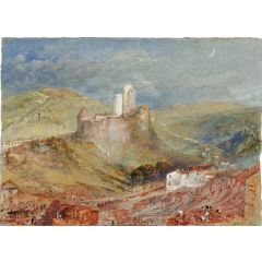 Lillebonne, The Chateau from above the Roman Amphitheatre Painting Reproduction