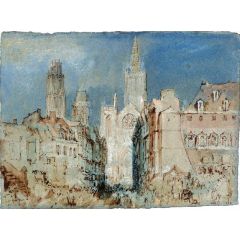 Rouen, The Cathedral from the Place de la Haute-Vieille-Tour Painting Reproduction