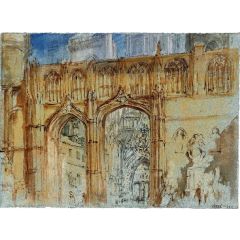 Rouen Cathedral, The Entrance to the Bookseller’s Court with the North Porch Beyond Painting Reproduction