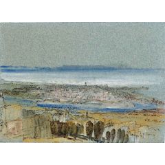 View of Le Havre and the Seine Estuary from the Heights of Ste-Adresse Painting Reproduction