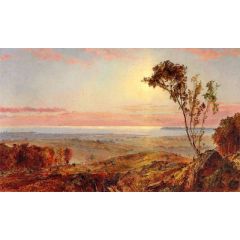View of Staten Island Painting Reproduction